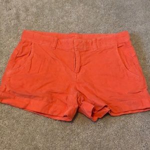 Athleta Orange Corduroy Shorts 2